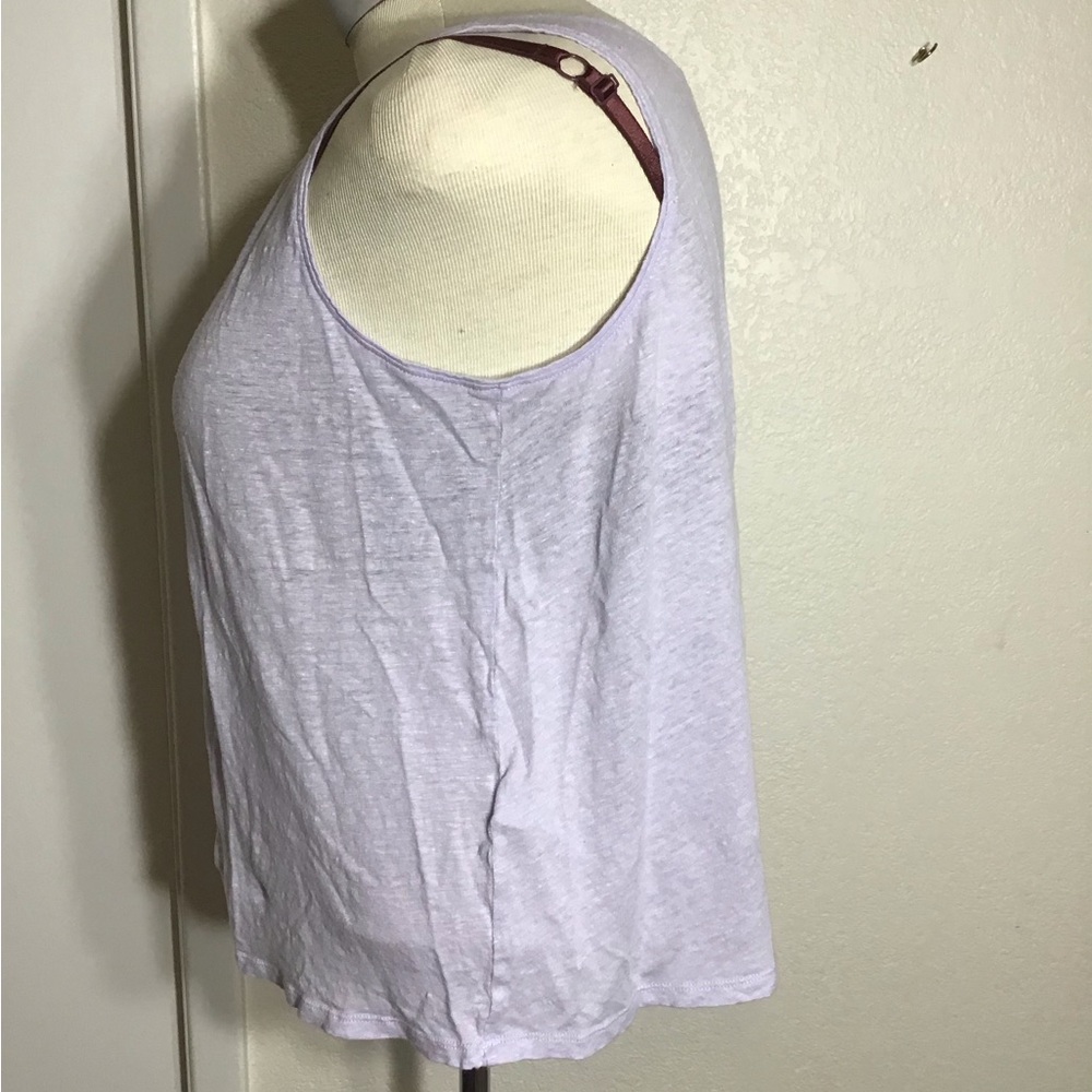 ELLEN FISHER ORGANIC LINEN JERSEY TAN WOMAN COLOR PURPLE SIZE XL - Picture 5 of 11